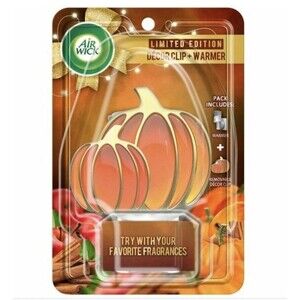 2x Air Wick Pumpkin Decor Clip Scented Oil Warmer Plug-In Unit Only Airwick Fall